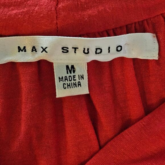 Max Studio Sleeveless V-Neck Top with Elastic Waist Women's Size Medium - Picture 6 of 10